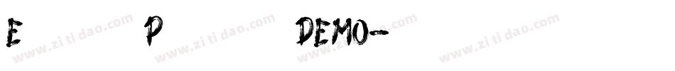 Earthen Parasite DEMO字体转换